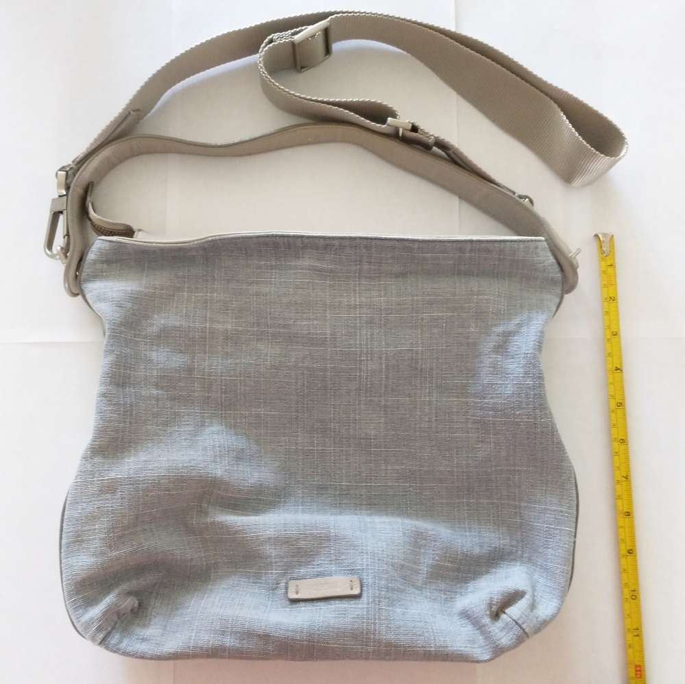 FOSSIL Soft Light Gray Crossbody Bag - Picture 6 of 10